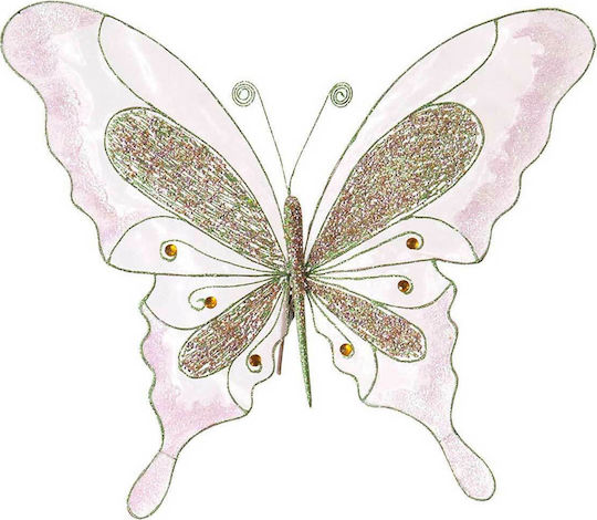 Hängendes Schmetterling Ornament Kunststoff Rosa 45x45cm