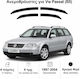 Heko Set of Windbreakers Front and Rear Car Dark Fime for Volkswagen Passat 4pcs