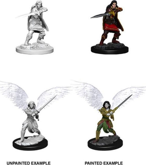 WizKids Dungeons & Dragons D&D Nolzur's Marvelous Miniatures Unpainted Figure : Female Aasimar Fighter