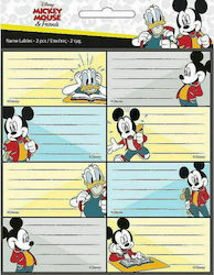 Gim Notebook Labels Mickey 2pcs