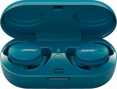Bose Sport Earbuds Bluetooth-Freisprecheinrichtung Kopfhörer mit Schweißresistenz und Ladeetui Baltic Blue