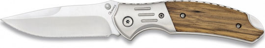 Albainox Hunting Zebra Pocket Knife with Locking Mechanism Brown