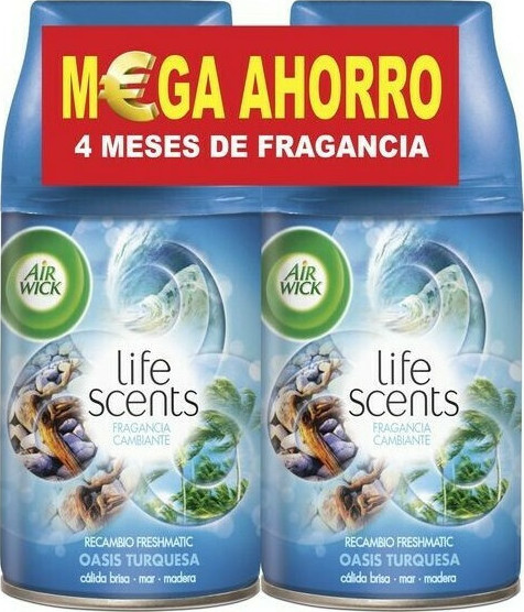 Oasis Turquesa Ambientador Recambio Freshmatic, 250 ml - air-wick