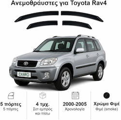 Heko Σετ Ανεμοθραύστες Μπροστινοί και Πίσω Σκούρο Φιμέ για Toyota RAV 4 5D 2000-2005 4τμχ 29345 Heko Σετ Ανεμοθραύστες Μπροστινοί και Πίσω Σκούρο Φιμέ για Toyota RAV 4 5D 2000-2005 4τμχ 29345