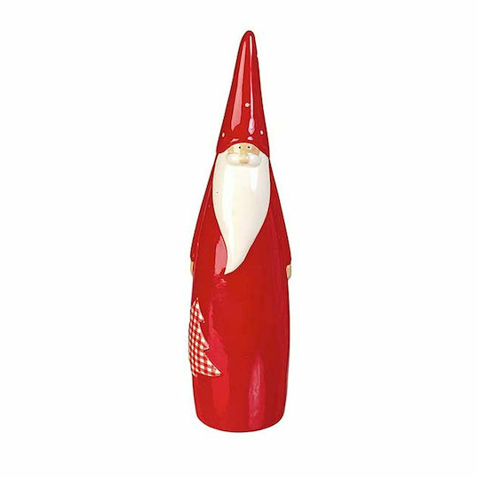 Decorativ Moș Crăciun Roșuς din Ceramică 28cm.