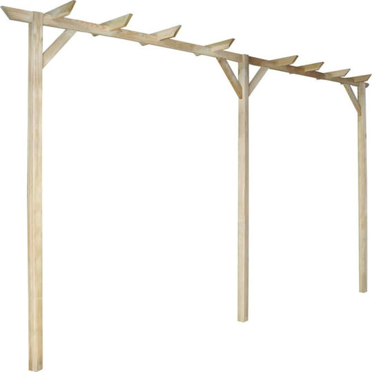 Arbour Grădină din Lemn în Culorea Bej 205cmx400cm