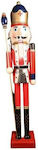 JK Home Decoration Weihnachts-Nussknacker Rot a...