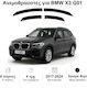 Heko Set deflectoare de vânt Dark Fime pentru BMW X3 4buc
