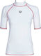 Arena Women's Short Sleeve Sun Protection Shirt White