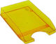 Metron Transparent Filing Tray Plastic Fluo 800 Orange