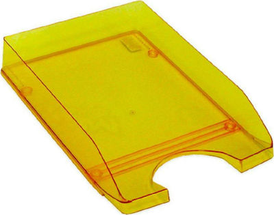 Metron Transparent Filing Tray Plastic Fluo 800 Orange