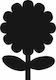 Securit Chalkboard Flower Liquid Wall Chalk Board 42.6x27.7cm