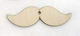 Paperpack Net Wooden Moustache 8x8cm Thickness 3mm 1pcs