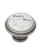 Roline 585 Αντικέ Πόμολο Επίπλου από Πορσελάνη Old Silver Φ35mm 585
