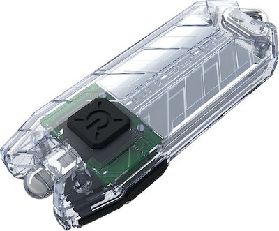 NiteCore Επαναφορτιζόμενος Φακός Μπρελόκ LED Αδιάβροχος IP65 με Μέγιστη Φωτεινότητα 55lm Tube Transparent