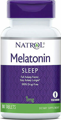 Natrol Melatonin 1mg Συμπλήρωμα για τον Ύπνο 90 ταμπλέτες