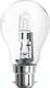Evivak Halogen Lamp for Socket B22 with Power 52W 220-240V Clear