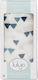 Lulujo Navy Triangles Musselin-Kuscheldecke Mehrfarbig 120x120cm.