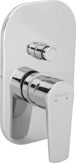 Viospiral Optima Built-in Faucet Mixer for Shower 2 Exits Chrome