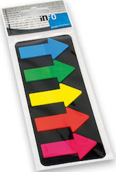 Global Notes Info 5 Farben Pfeil 25x45mm Haftend Lesezeichen 125Stück Global Notes Info 5 Farben Pfeil 25x45mm Haftend Lesezeichen 125Stück