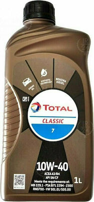 Total Classic 7 Car Lubricant 10W-40 A3/B4 1lt