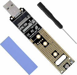 Powertech M.2 Key M NVMe σε USB 3.1 Gen 2 (TOOL-0045)