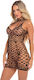 Pink Lipstick Lingerie Shreds Decency Mini Dress Black