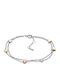 Fossil Women's Chain Bracelet with Heart Design in Stainless Steel 18cm