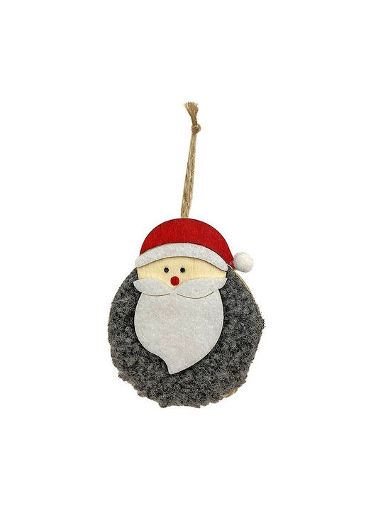 Hängender Weihnachtsmann Ornament Hölzern Gray 8x8cm