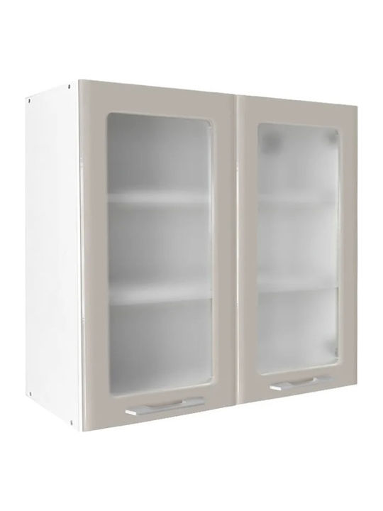 V80/S Wall Cabinet Cashmere L80xW31xH72cm