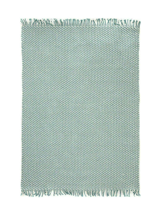 Royal Carpet Duppis Χαλί Ορθογώνιο με Κρόσια OD2 White Blue