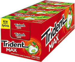 Trident Gume De Mestecat Max Cu Gust Splash Căpșuni/Lime Fără Adaos De Zahăr 16 Buc 22gr Trident Gume De Mestecat Max Cu Gust Splash Căpșuni/Lime Fără Adaos De Zahăr 16 Buc 22gr