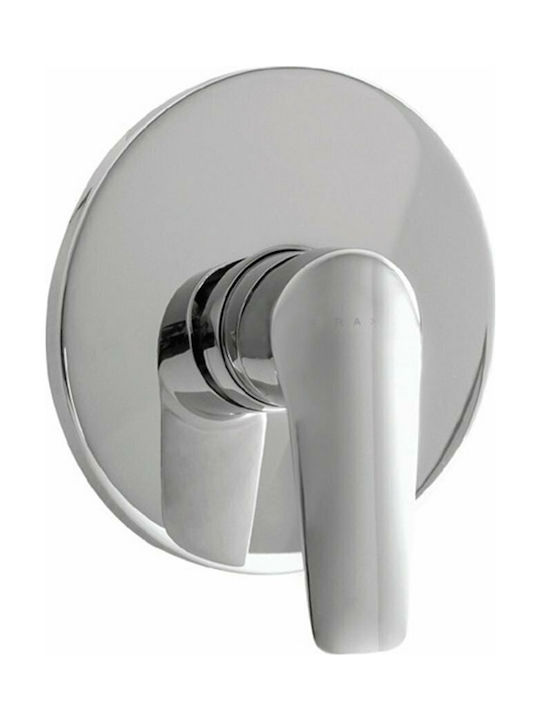 Karag Enoch Built-In Mixer for Shower with 3 Exits Silver