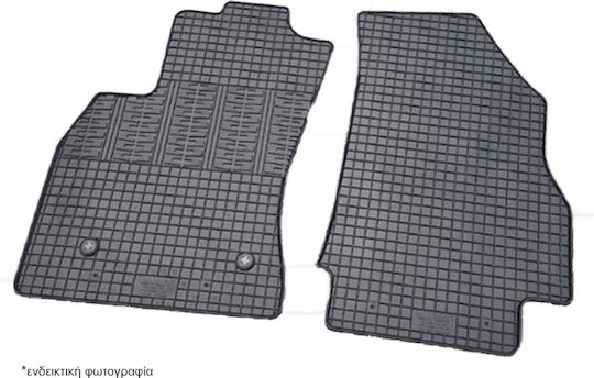 Cik Set of Front and Rear Mats 2pcs for Seat Alhambra 2005-2010 Black
