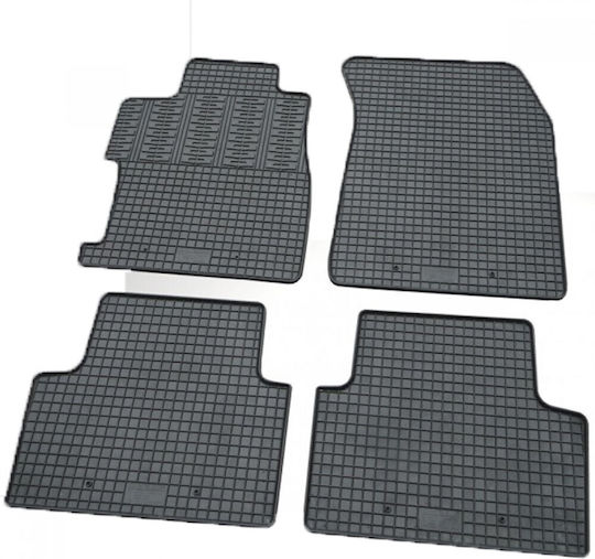 Cik Σετ Μπροστινά και Πίσω Πατάκια 4τμχ για Peugeot Bipper Tepee Fiat Qubo Citroen Nemo 2008+ Μαύρα