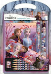 Disney Frozen 2 Детски комплекти за писане с Гума, Бележник, Химикал и Линиял 12бр