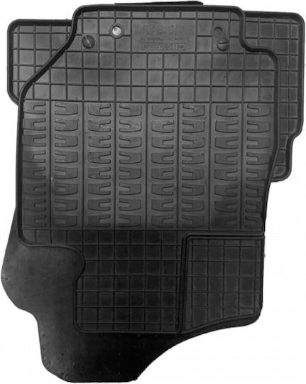 Cik Set of Front and Rear Mats 4pcs for Citroen C5 Aircross Black