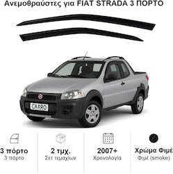 Heko Set Front Dark Fime Windbreakers for Fiat Strada 2 Pieces 15155 Heko Set Front Dark Fime Windbreakers for Fiat Strada 2 Pieces 15155