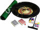 Plastic Roulette Black 40x40cm 7pcs