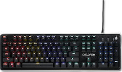 Spartan Gear Cyclops 2 Gaming Μηχανικό Πληκτρολόγιο με διακόπτες και RGB φωτισμό (Αγγλικό US)