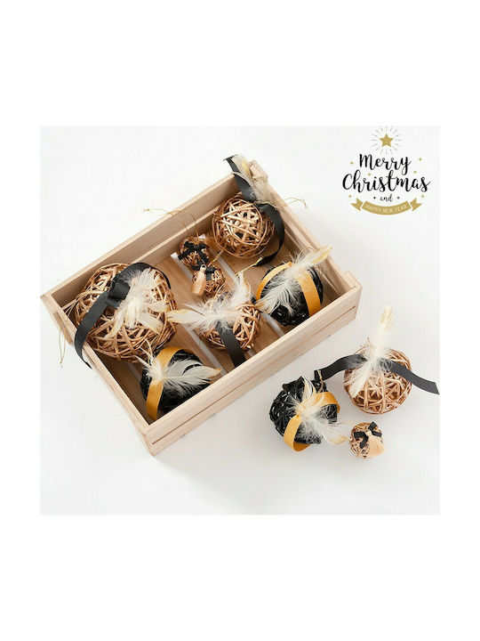 Παρίσης Weihnachtshänger Kugel Ornament Bunt Set 13Stück