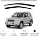 Heko Set of Windbreakers Front Car Dark Fime for Mitsubishi Pajero Pinin 2pcs