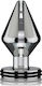 Electrastim Maxi Classic Electro Butt Plug Πρωκτική Σφήνα με Δόνηση Large Ασημί 8.5cm