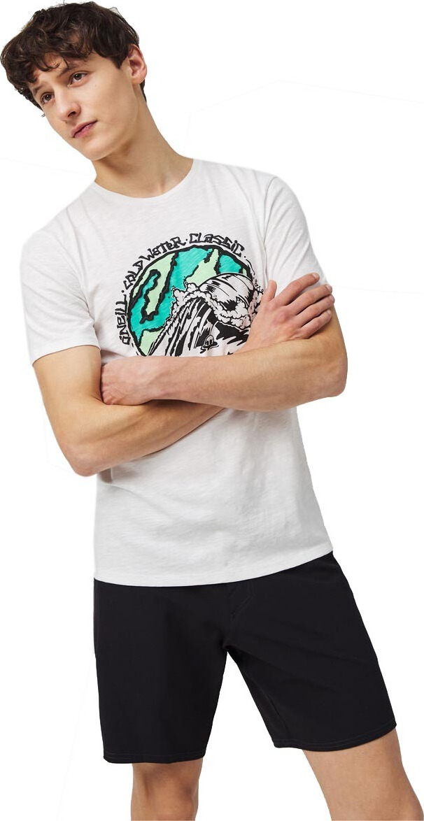 O'neill Cold Water Classic Ανδρικό Tshirt Λευκό με Στάμπα 0A23601030