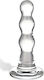Glas Triple Play Dop Anal Transparentă 7cm