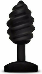 Fun Toys Gplug Twist Anal Plug Black 4cm
