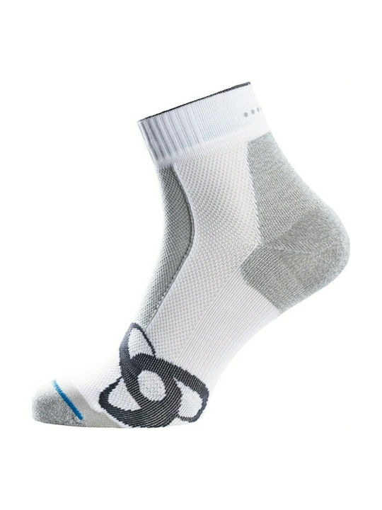 Odlo Quarter Light Running Κάλτσες Λευκές 1 Ζεύγος