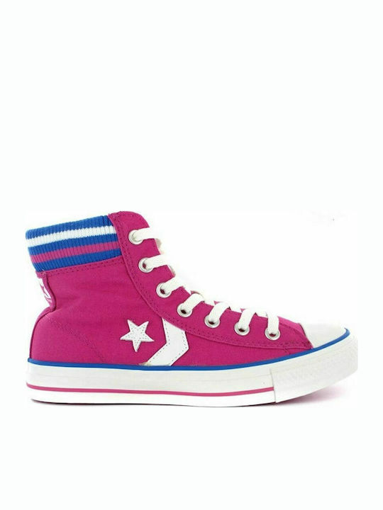 Converse Παιδικό Sneaker High Boot για Κορίτσι Ροζ