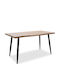 Neve Table Dining Room Wooden with Metal Frame 140x80x75cm