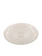 Keskor Round Glass Decorative Platter Transparent 5x32.5x5cm